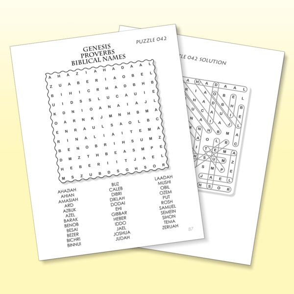 Bible Word Search | All Things Bright & Biblical