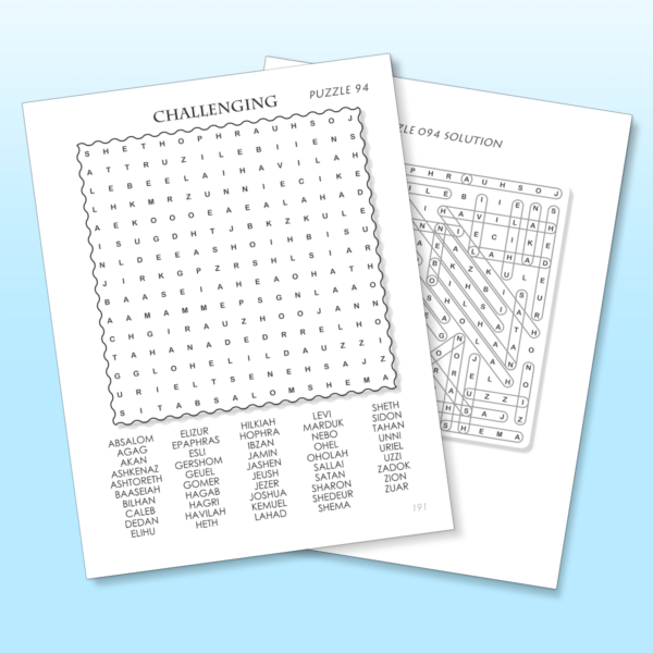 Bible Word Search | All Things Bright & Biblical