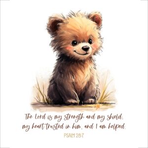 BEAR CUB LITTLE BLESSINGS nursery decor