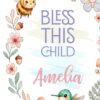 Bless This Child personalised print