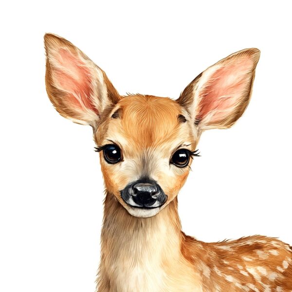 LITTLE BLESSINGS FAWN watercolour Fawn Nursery Decor (Psalm 42:1) | Peaceful Christian Nursery Print