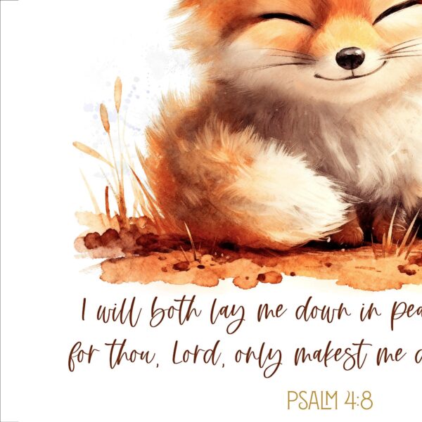 Little Blessings | Baby Fox (Psalm 4:8)